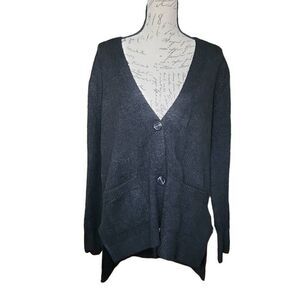 Cozy BB Dakota Oversized Black Cardigan Sweater